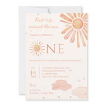 Primer viaje alrededor de la invitación del primer