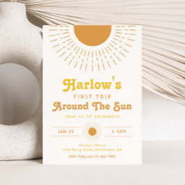 Primer Viaje Alrededor De La Invitación Del Sol |