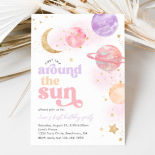 Primer Viaje Alrededor De La Invitación Del Sol