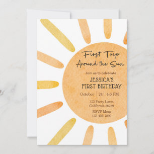 Primer viaje alrededor de la invitación del sol 1e