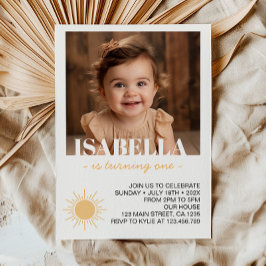 Primer viaje alrededor del sol Foto Invitación al