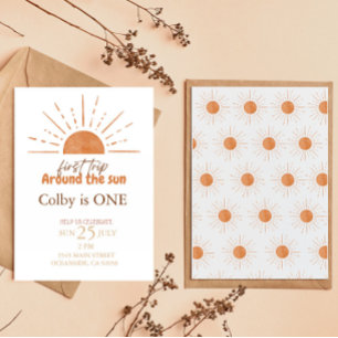 primer viaje alrededor del sol Invitación al cumpl