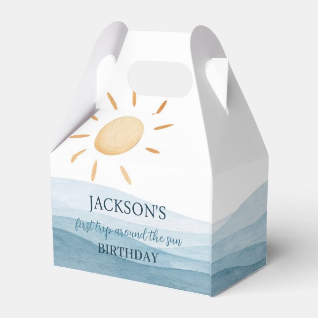 Primer viaje azul alrededor de la caja del favorit (Reverso)