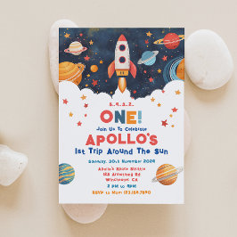 Primer Viaje De Cohetes Alrededor De La Invitación