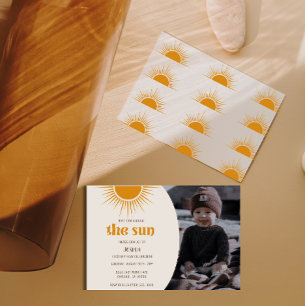 Primer Viaje Invitación de 1 Cumpleaños al Sol