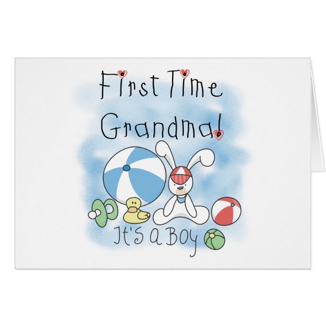 Primera abuela de boy camisetas y regalos (Anverso (Horizontal))