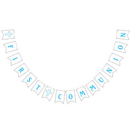 Primera bandera de la comunión de la cruz azul