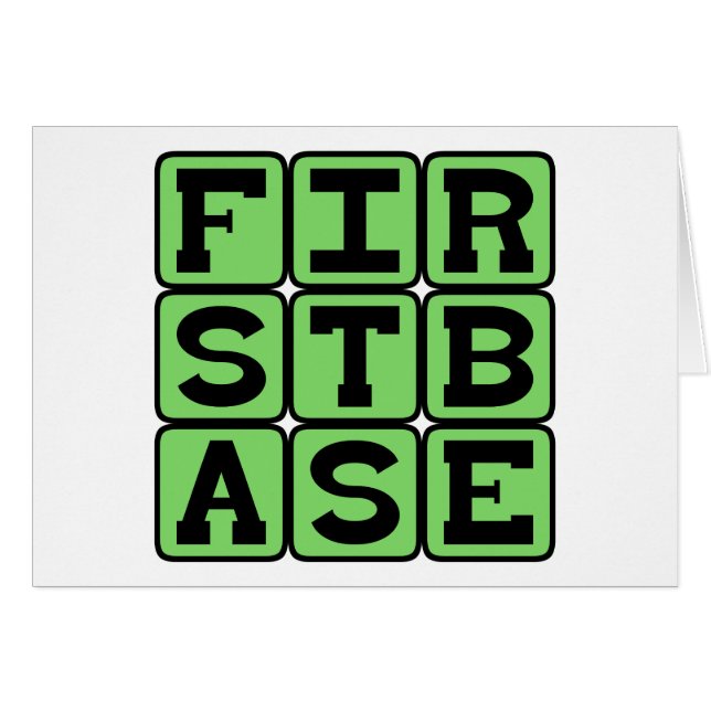Primera base, posición de béisbol (Anverso (Horizontal))