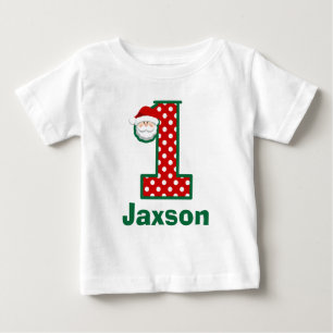 Primera camisa de Santa del cumpleaños del navida