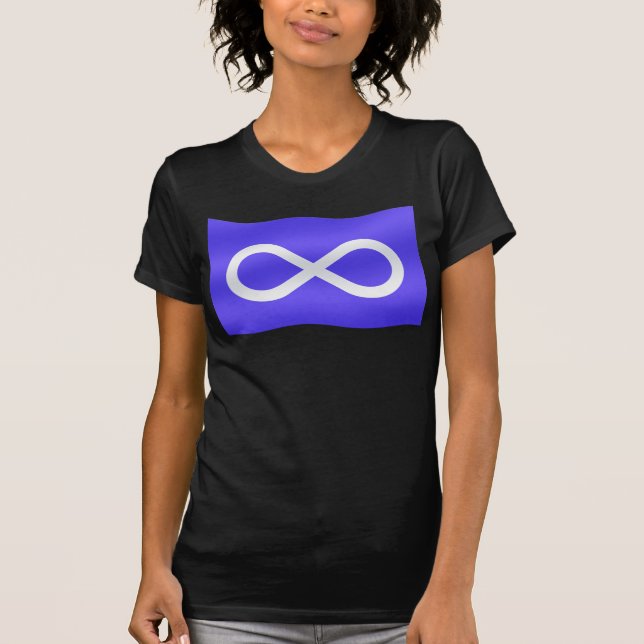 Primera camisa para mujer de la bandera de Metis (Anverso)