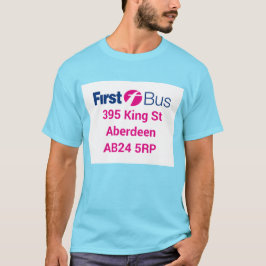 Primera camiseta de autobús