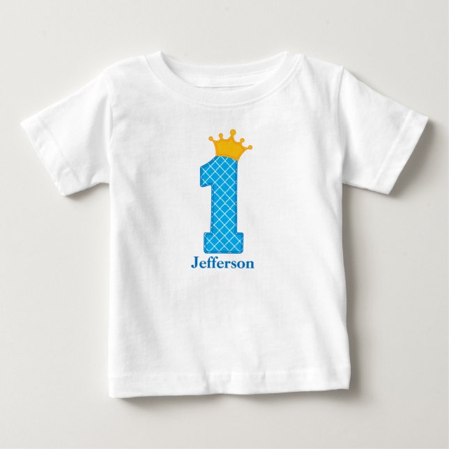 Primera camiseta de cumpleaños personalizada (Anverso)