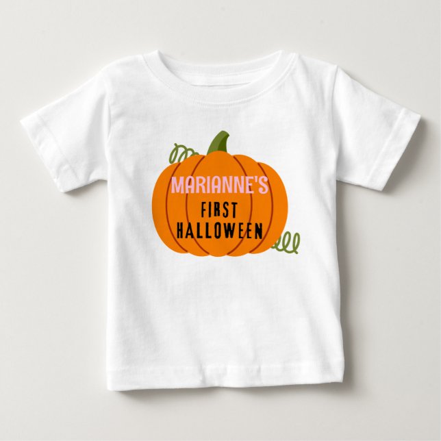 Primera camiseta de Halloween, Chica de nombres pe (Anverso)