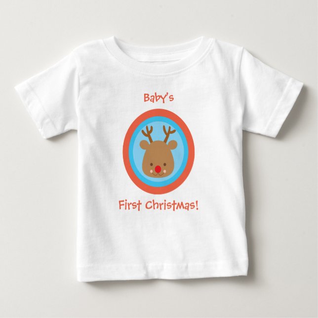 Primera camiseta de Navidad Rudolf del navidad (Anverso)