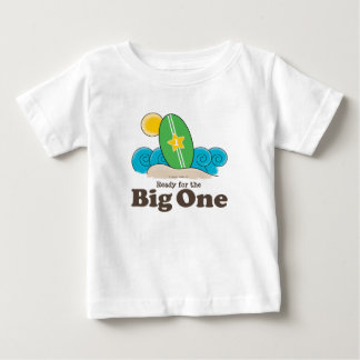 Primera camiseta del bebé de la resaca de la tabla