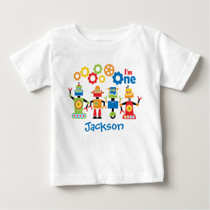 Primera camiseta personalizada robots del