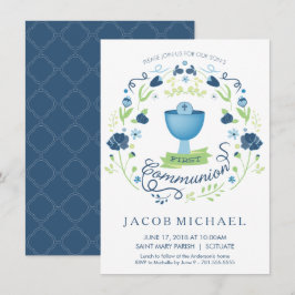 Primera carta de invitación de niño para la comuni