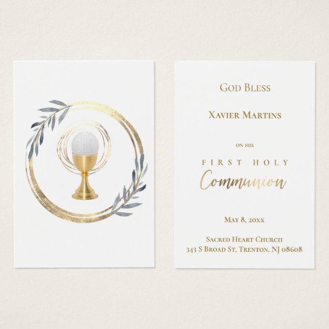 Primera carta de recuerdo de hojas azules polvorie (Anverso y reverso)