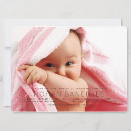 Primera Ceremonia de Arroz Simple Invitación Annap