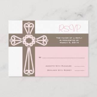 Primera confirmación o bautismo RSVP | Rosa