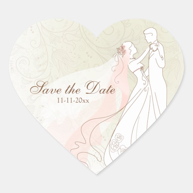 Primera danza Bride & Groom Salven a los pegatinas (Anverso)