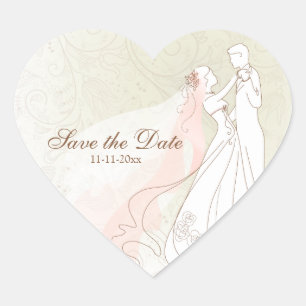 Primera danza Bride & Groom Salven a los pegatinas