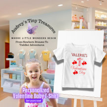 Primera Día de San Valentín personalizada Camiseta
