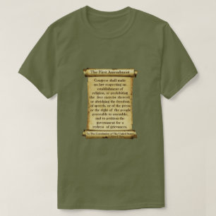 Primera enmienda - Una camiseta de MisterP
