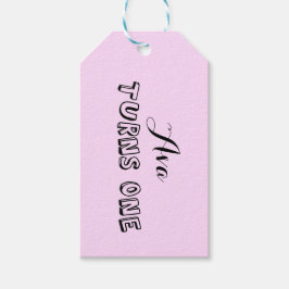 Primera etiqueta de regalo de cumpleaños