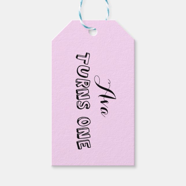 Primera etiqueta de regalo de cumpleaños (Anverso)