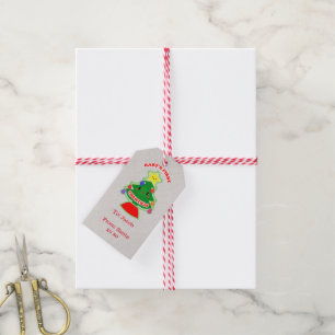 Primera etiqueta del regalo del navidad del bebé