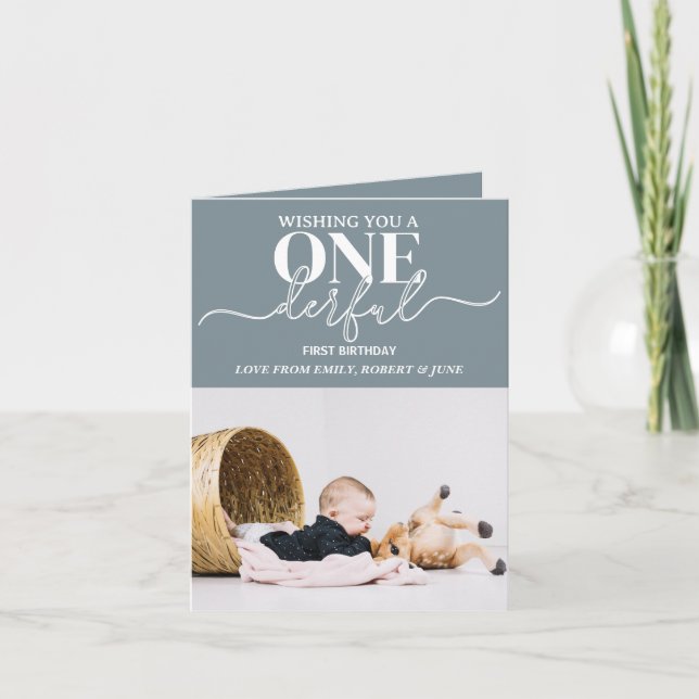 Primera fecha de nacimiento Maravillosa tarjeta de (Anverso)