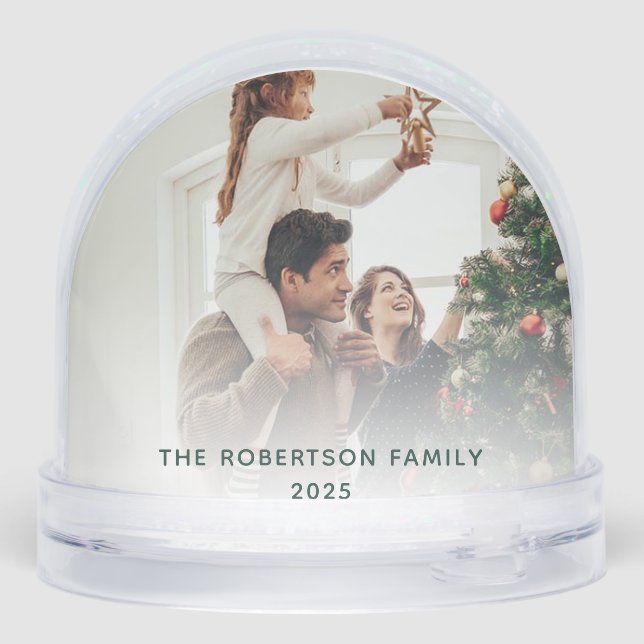 Primera foto de familia navideña Personalizado mod (Reverso)