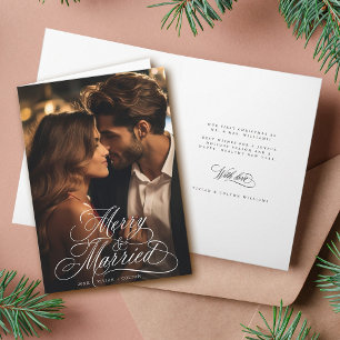 Primera foto de Navidad de Feliz y Casado con Nove