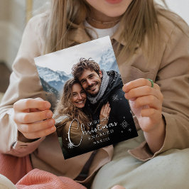 Primera foto de parejas felices de Navidad