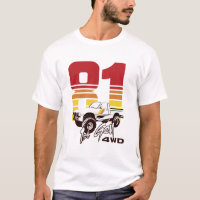 Primera generación 1981 camiseta Toyota 4WD