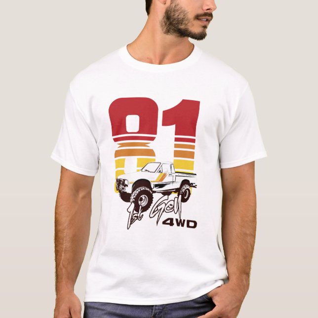 Primera generación 1981 camiseta Toyota 4WD (Anverso)