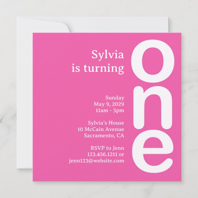 Primera invitación a fiesta de cumpleaños (Anverso)