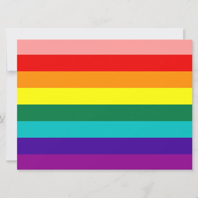 Primera invitación a la bandera del orgullo gay ar (Anverso)