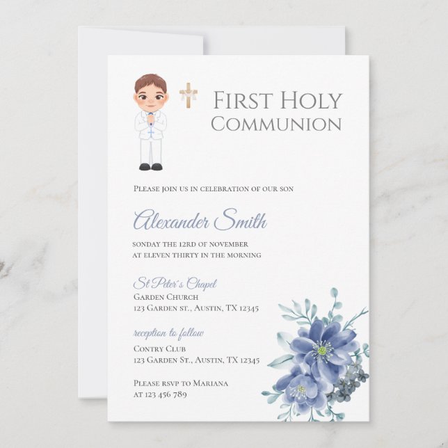 Primera invitación a la comunidad de Holy Boy (Anverso)