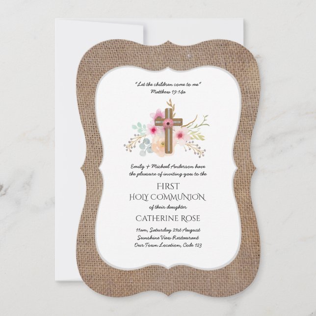 Primera invitación a la comunidad sagrada Floral a (Anverso)