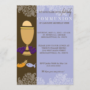 Primera invitación a la comunión de chicos
