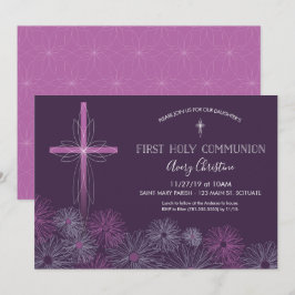 Primera invitación a la comunión sagrada - Floral 