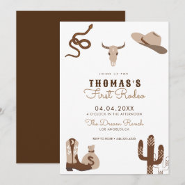 Primera invitación a la fiesta de cumpleaños de Ro