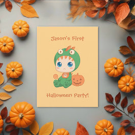 Primera invitación a la fiesta de halloween Baby D