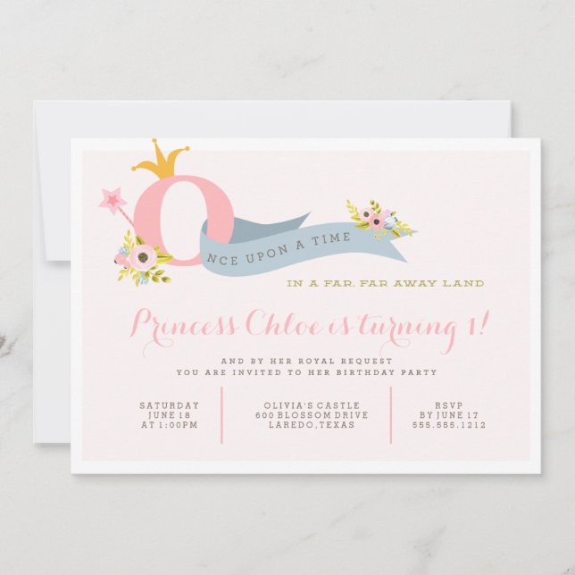 Primera invitación a la fiesta de la princesa de c (Anverso)
