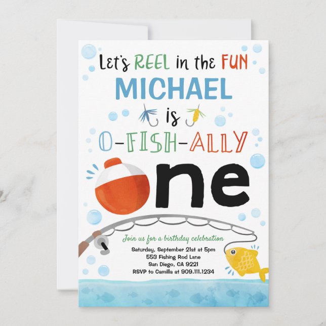 Primera invitación a la Fiesta de Pescado de Cumpl (Anverso)