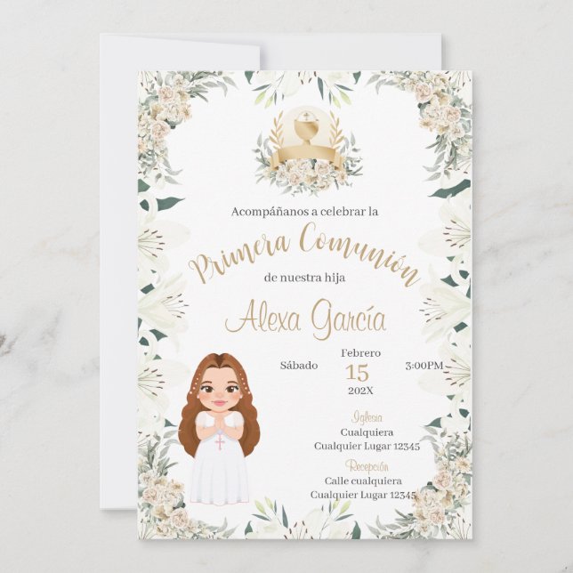 Primera Invitación a la Sagrada Comunicación (Anverso)