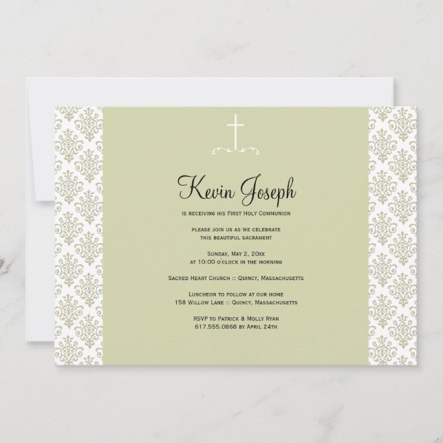 Primera invitación a la Santa Comunión (Anverso)