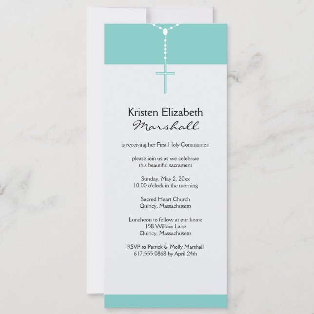 Primera invitación a la Santa Comunión (Anverso)